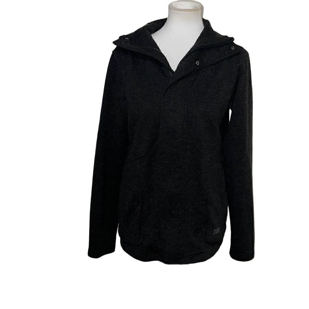 Helly Hansen HH Training Charcoal Acrylic Wool Blend Zip Up Jacket sz L Large